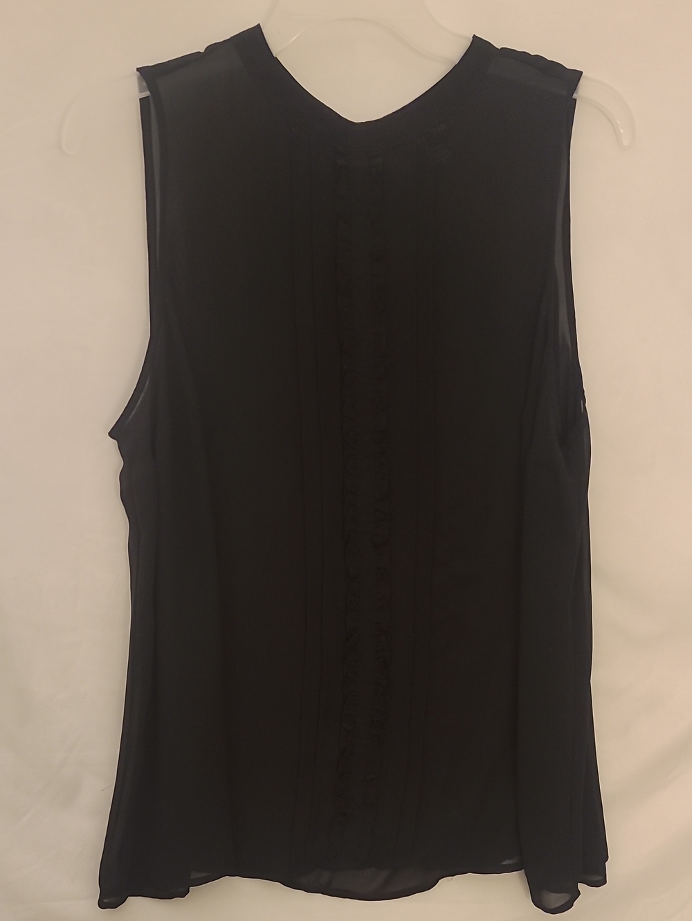 torrid Black Sleeveless Ruffle-Trim Camisole